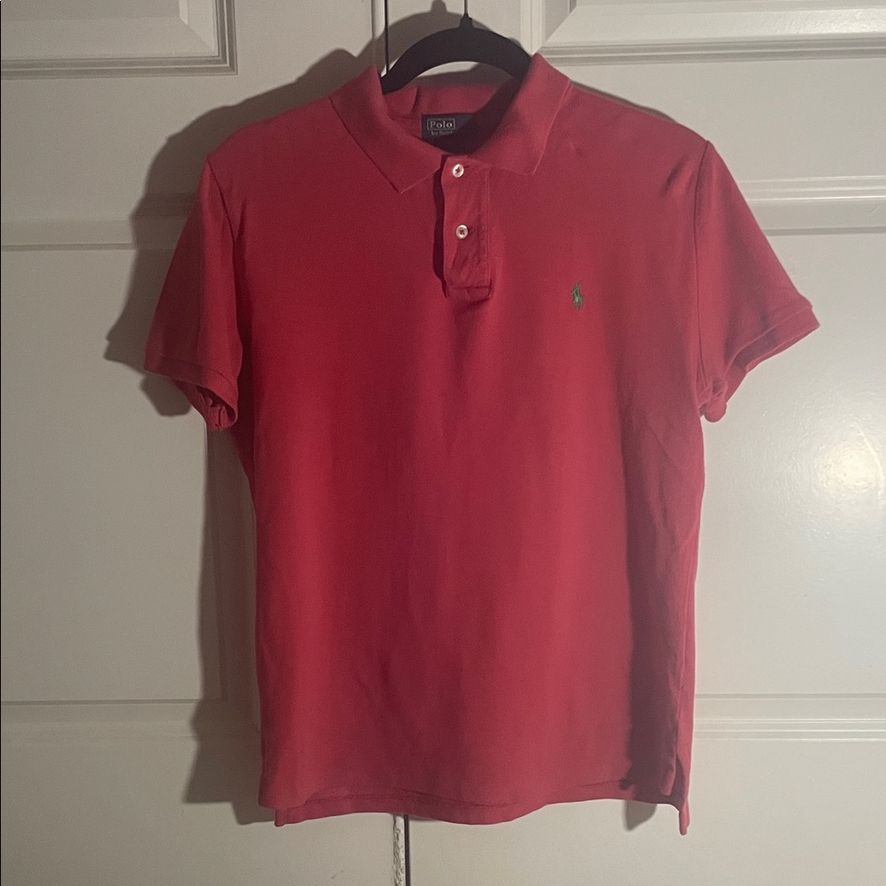 Polo by Ralph Lauren Kids Red Polo Shirt with Green Logo